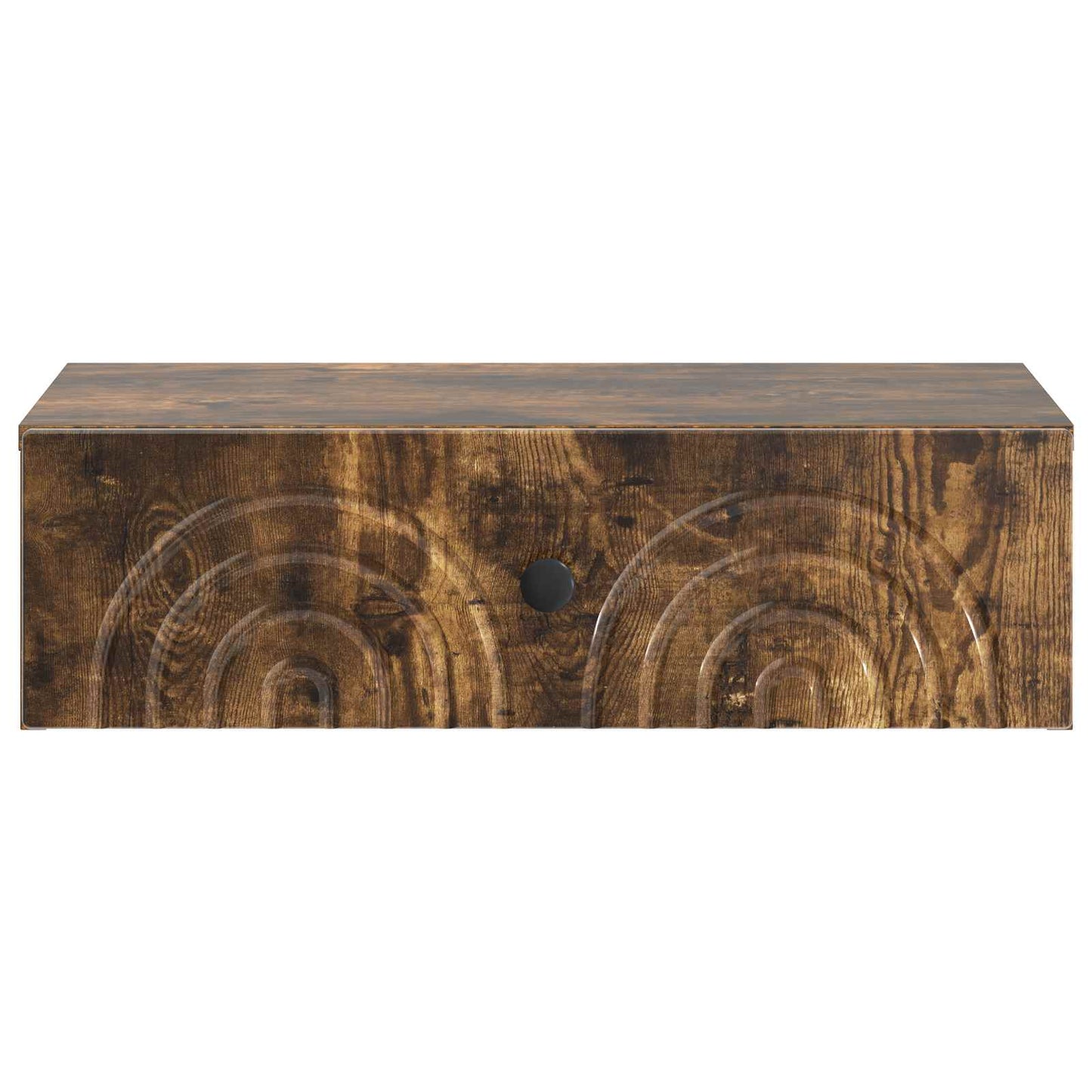 Vegghengt Sidebord Røkt Eik 59 x 34,5 x 17 cm Konstruert tre
