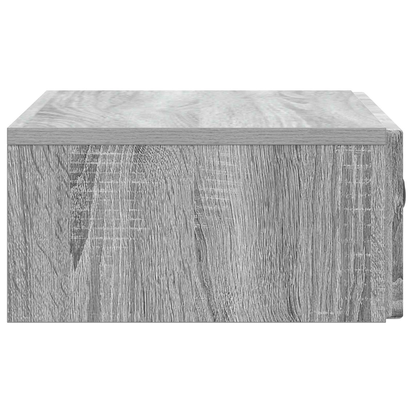 Vegghengt Sidebord Grå sonoma 59 x 34,5 x 17 cm Konstruert tre