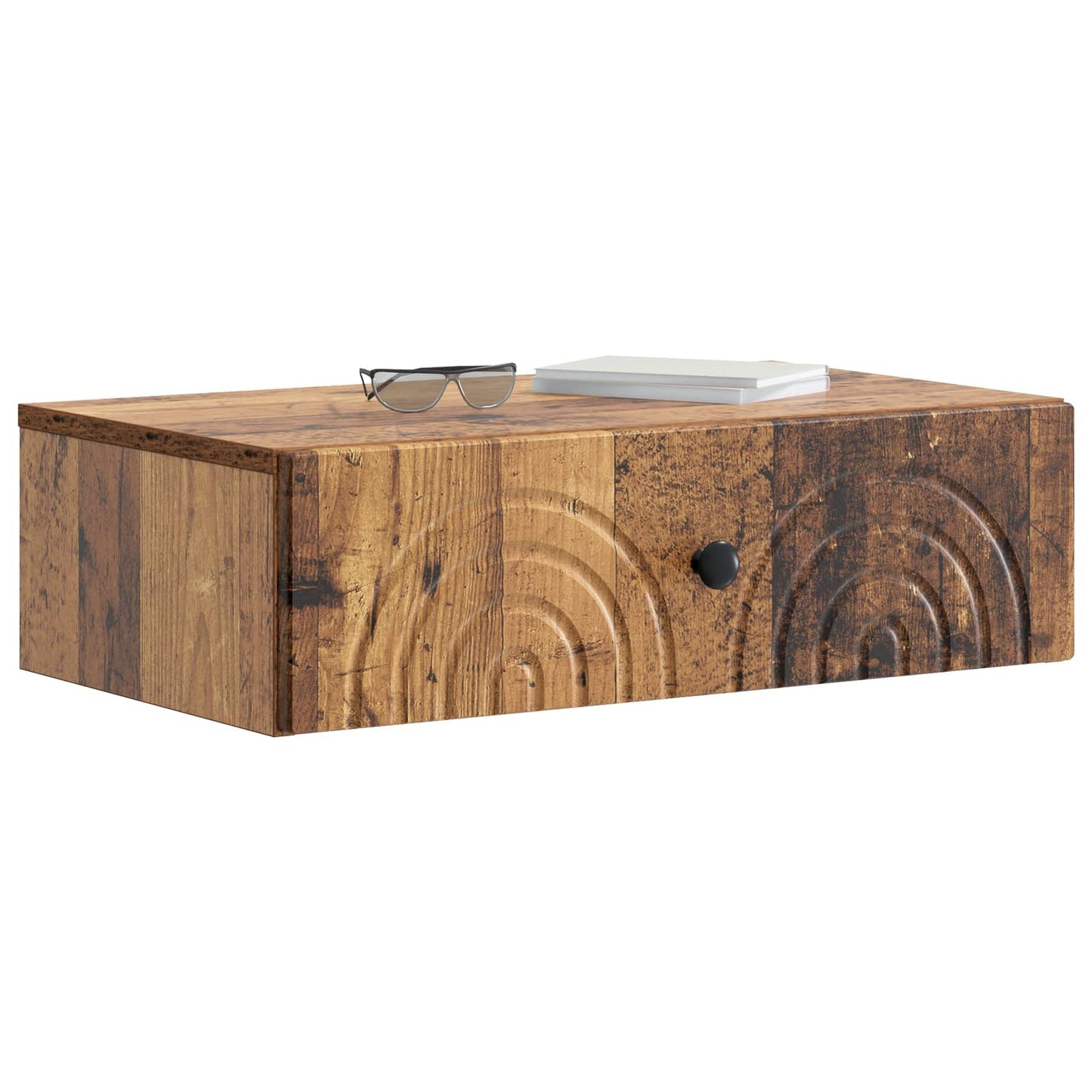 Vegghengt Sidebord Gammelt tre 59 x 34,5 x 17 cm Konstruert tre