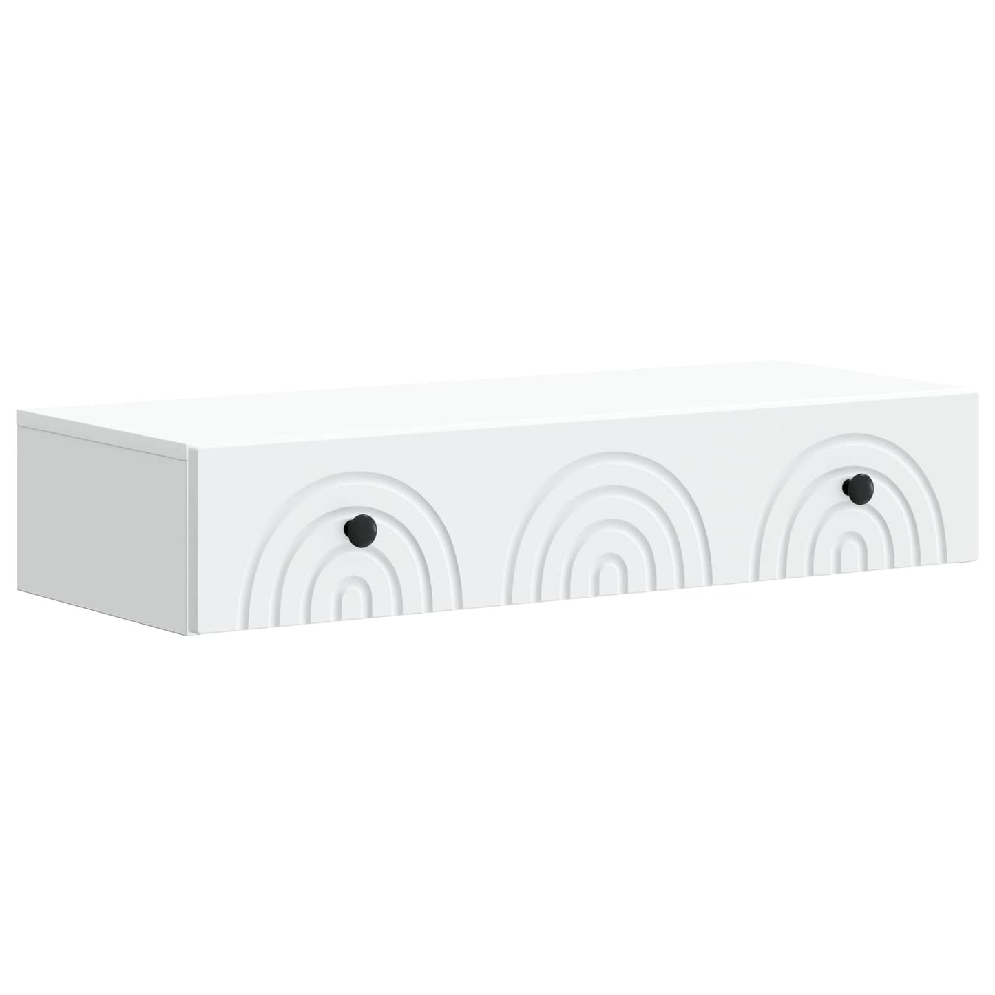 Vegghengt Sidebord Hvit 87,5 x 34,5 x 17 cm Konstruert tre