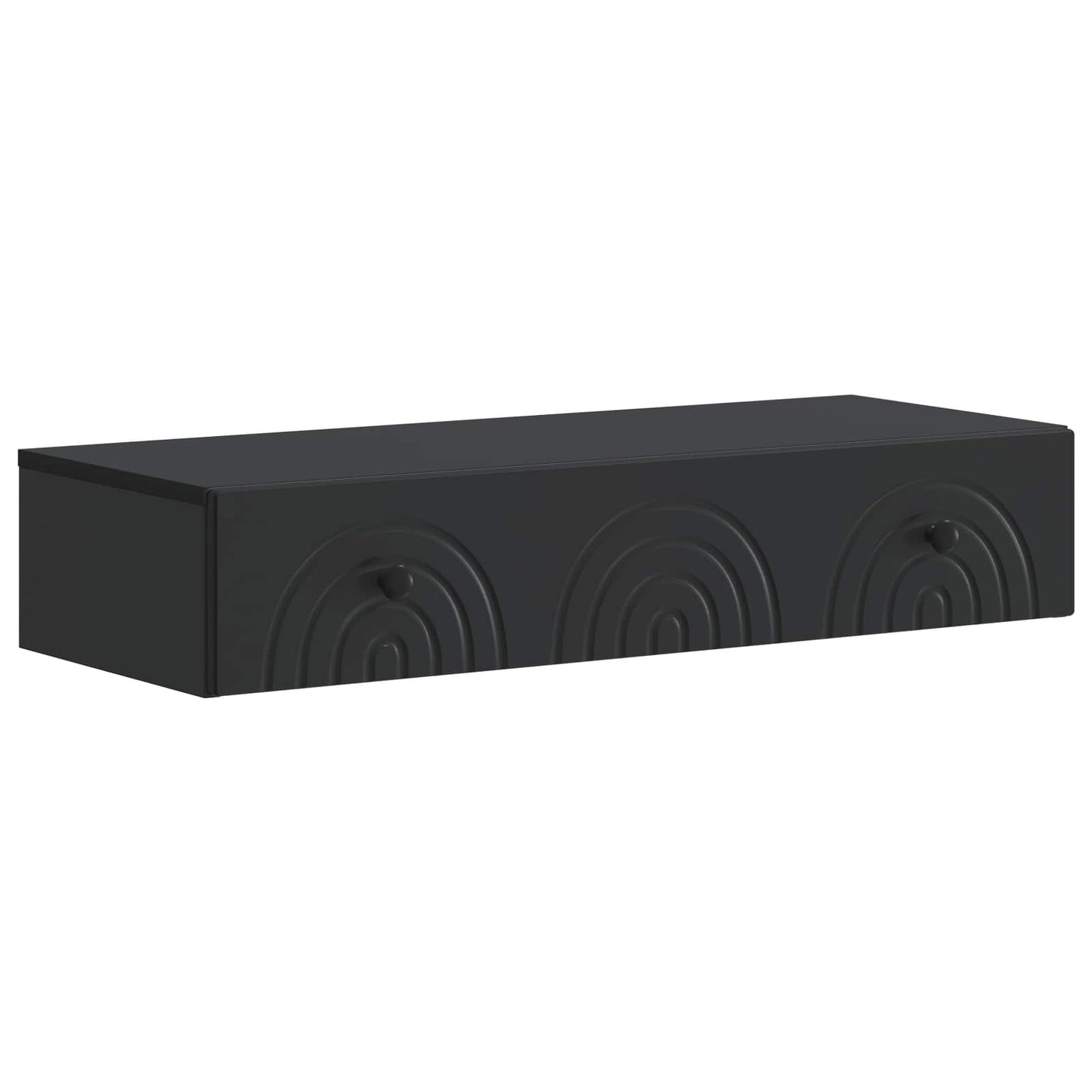 Vegghengt Sidebord Svart 87,5 x 34,5 x 17 cm Konstruert tre