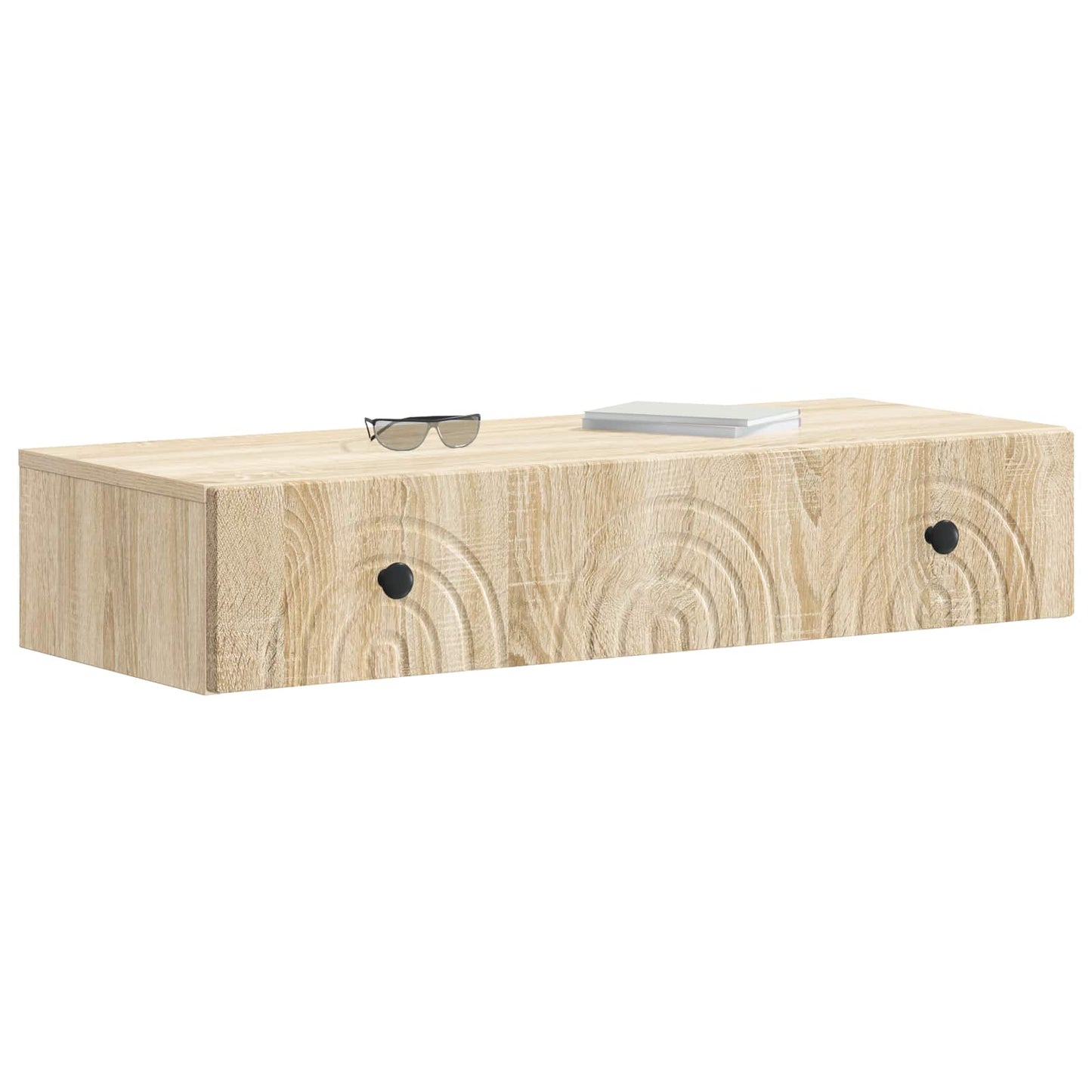 Vegghengt Sidebord Sonoma eik 87,5 x 34,5 x 17 cm