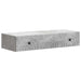 Vegghengt Sidebord Betonggrå 87,5 x 34,5 x 17 cm Konstruert tre