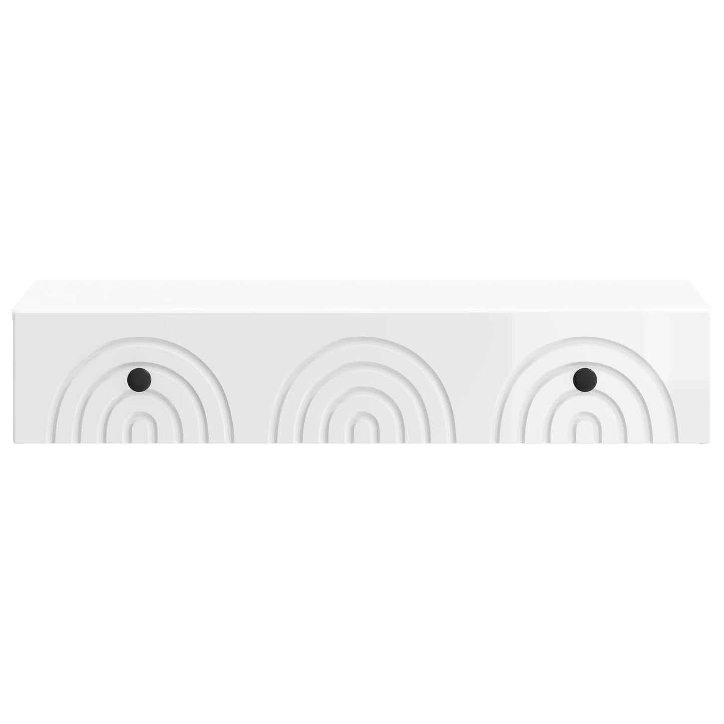 Vegghengt Sidebord Høgglans hvit 87,5 x 34,5 x 17 cm