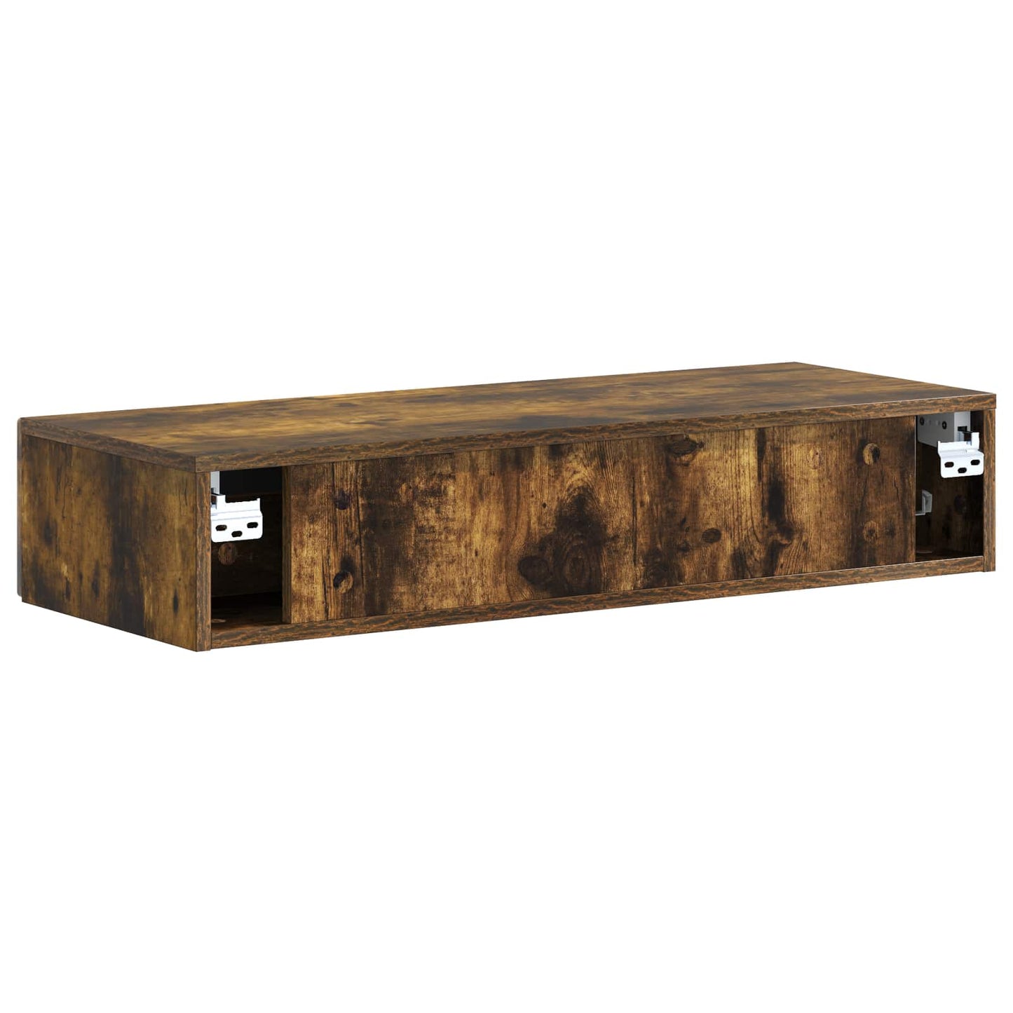 Vegghengt Sidebord Røkt Eik 87,5 x 34,5 x 17 cm Konstruert tre