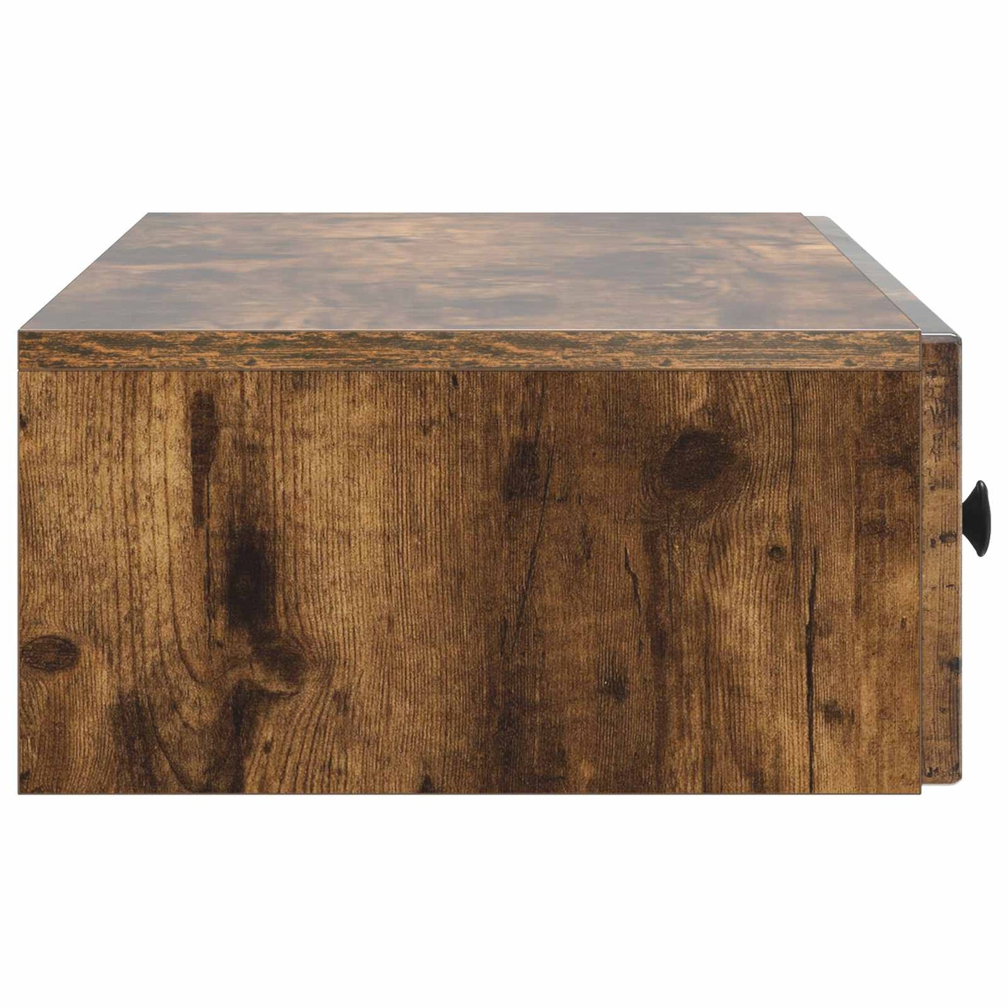 Vegghengt Sidebord Røkt Eik 87,5 x 34,5 x 17 cm Konstruert tre