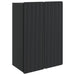 Vegghengt skap Svart 66 x 34,5 x 92 cm Konstruert tre