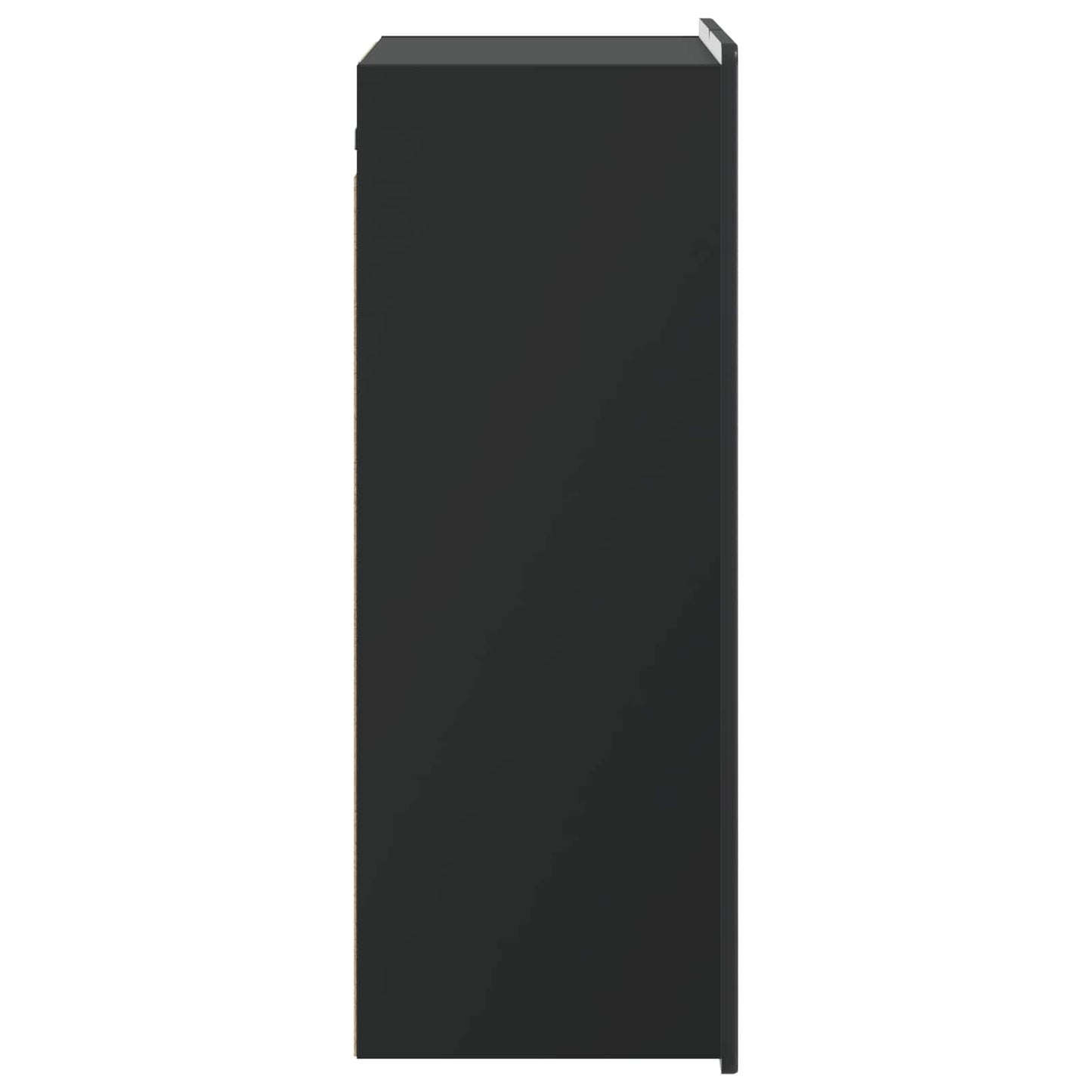 Vegghengt skap Svart 66 x 34,5 x 92 cm Konstruert tre
