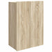 Vegghengt skap Sonoma eik 66 x 34,5 x 92 cm Konstruert tre