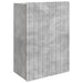 Vegghengt skap Betonggrå 66 x 34,5 x 92 cm Konstruert tre