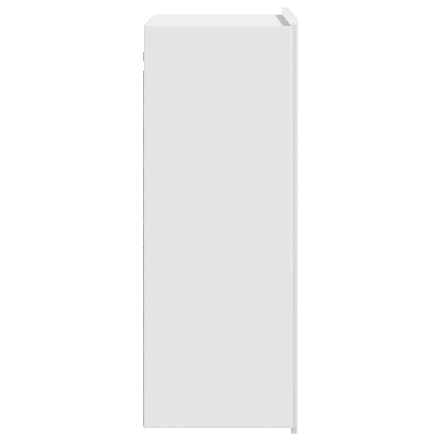 Vegghengt skap Høgglans hvit 66 x 34,5 x 92 cm Konstruert tre