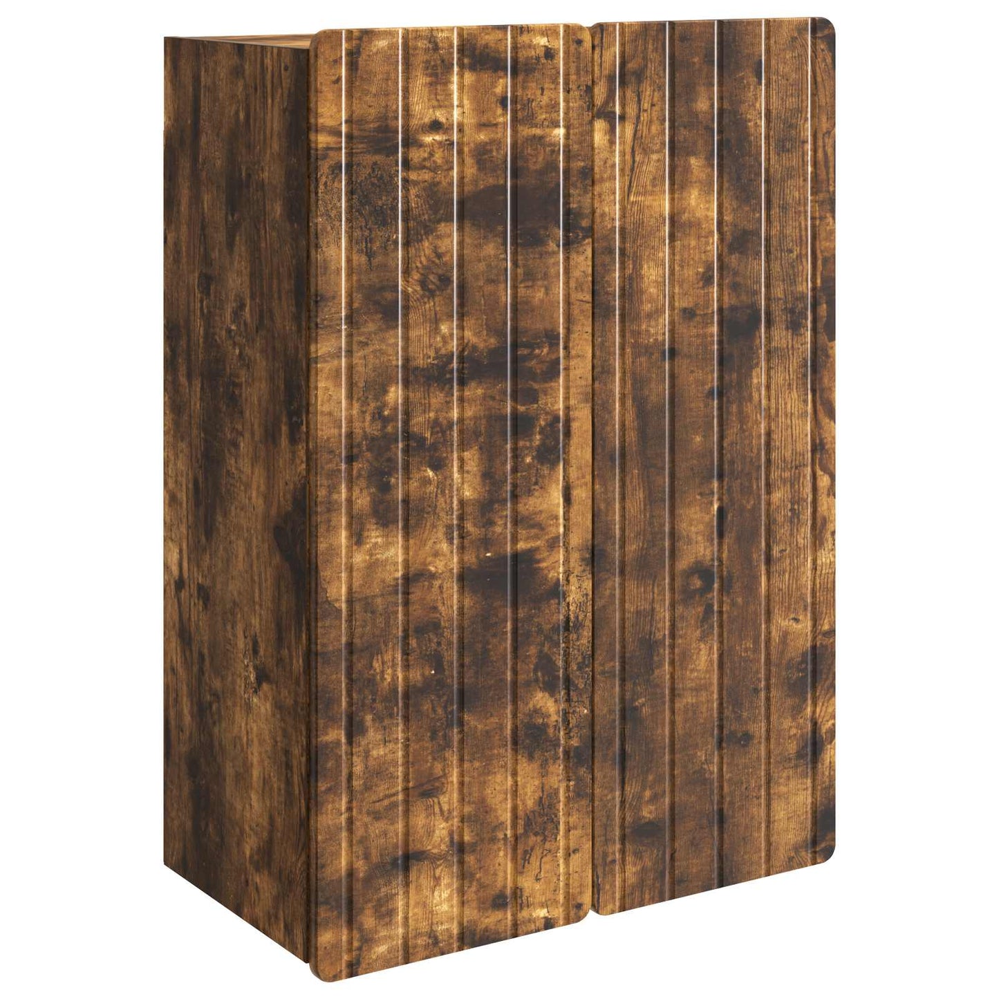 Vegghengt skap Røkt Eik 66 x 34,5 x 92 cm Konstruert tre