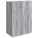 Vegghengt skap Grå Sonoma 66 x 34,5 x 92 cm Konstruert tre