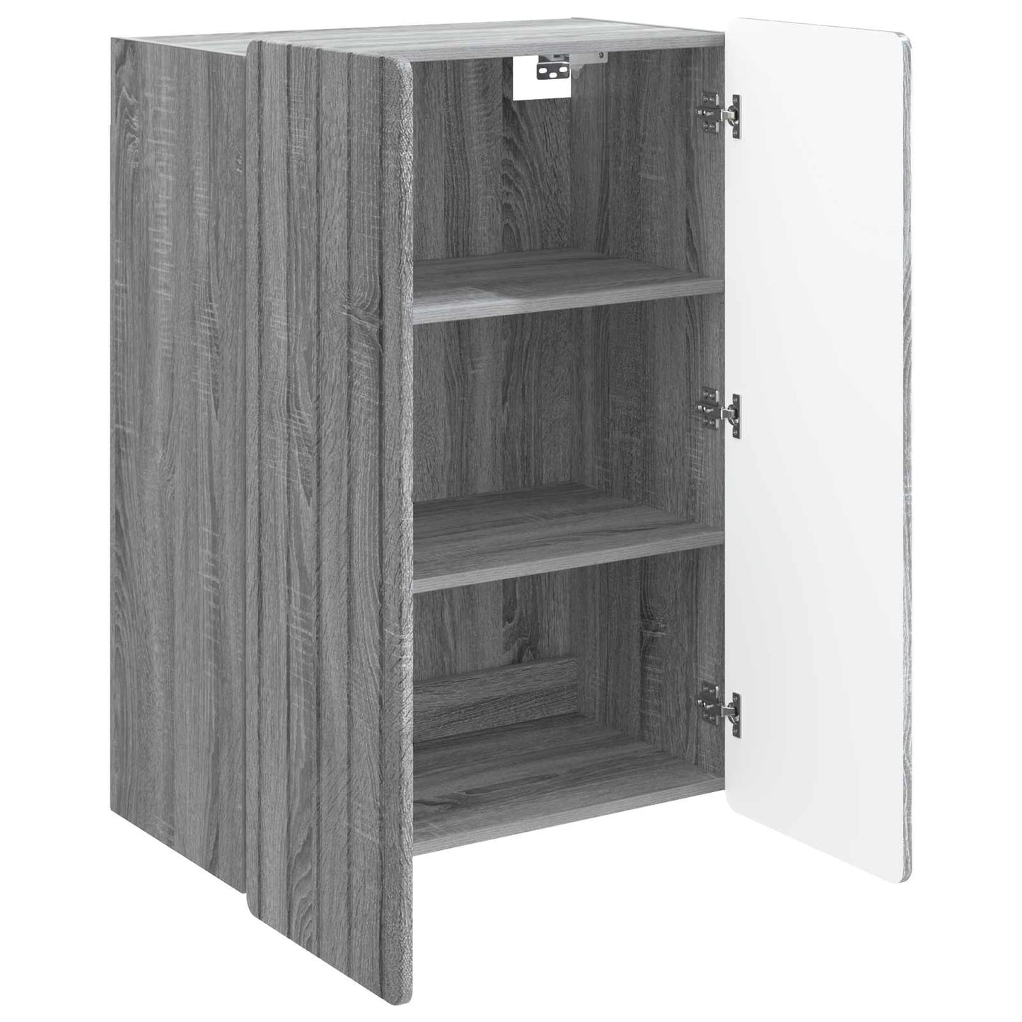 Vegghengt skap Grå Sonoma 66 x 34,5 x 92 cm Konstruert tre