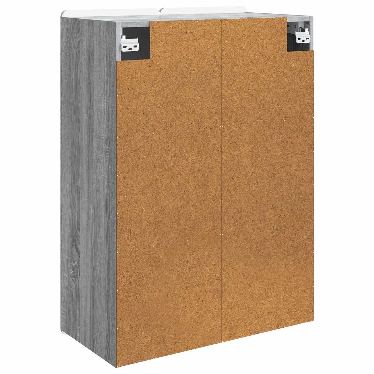 Vegghengt skap Grå Sonoma 66 x 34,5 x 92 cm Konstruert tre