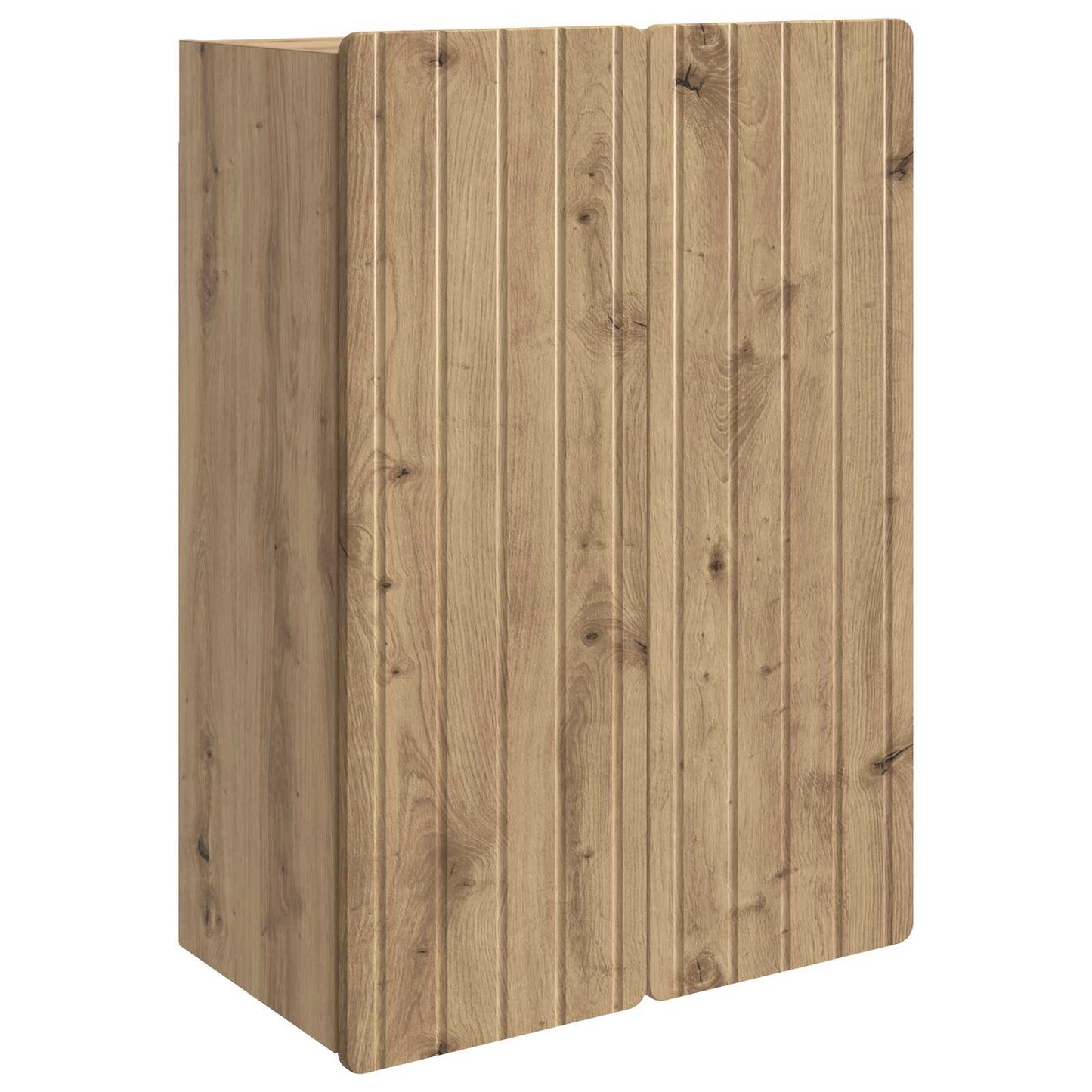 Vegghengt skap 66 x 34,5 x 92 cm Konstruert tre Artisan eik