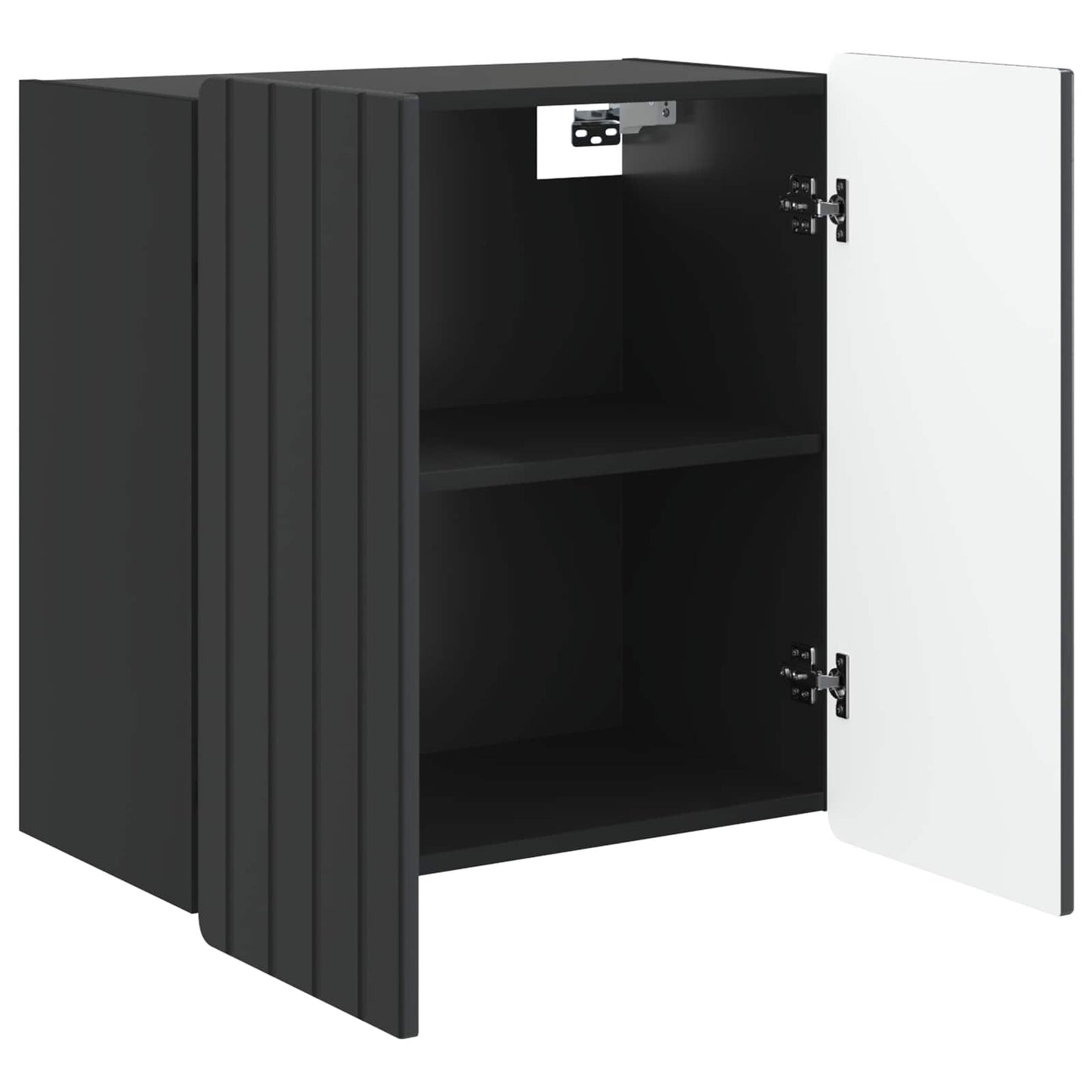 Vegghengt skap Svart 59 x 31 x 64 cm Konstruert tre