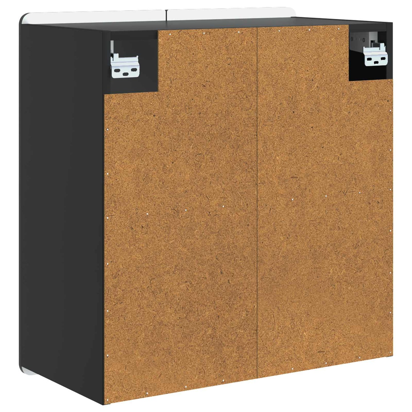 Vegghengt skap Svart 59 x 31 x 64 cm Konstruert tre