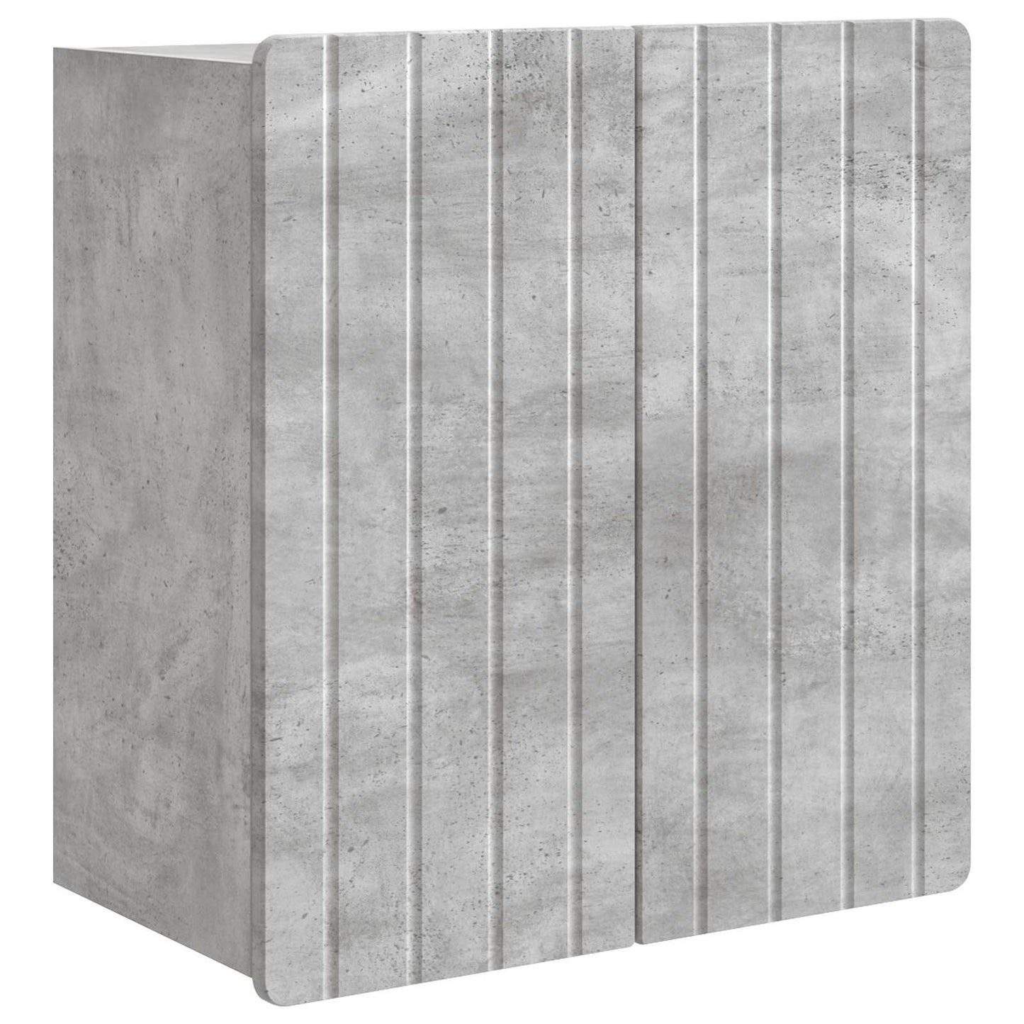 Vegghengt skap Betonggrå 59 x 31 x 64 cm Konstruert tre