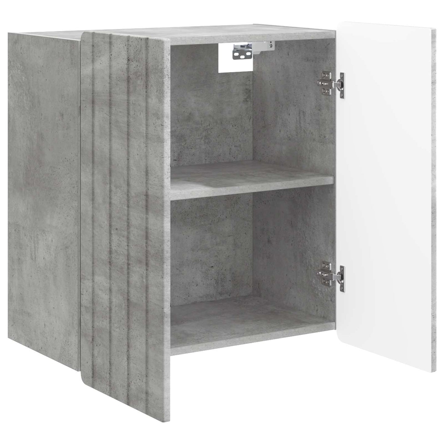 Vegghengt skap Betonggrå 59 x 31 x 64 cm Konstruert tre