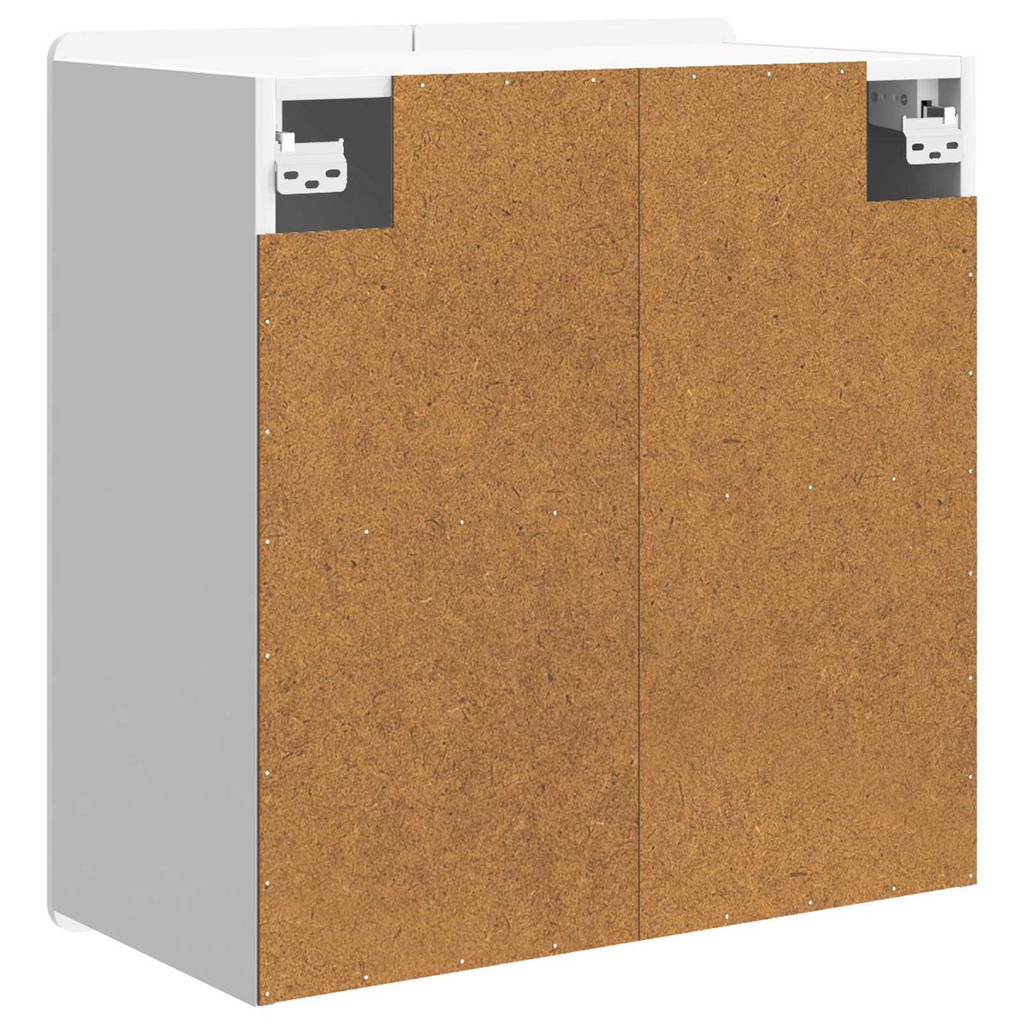 Vegghengt skap Høgglans hvit 59 x 31 x 64 cm Konstruert tre