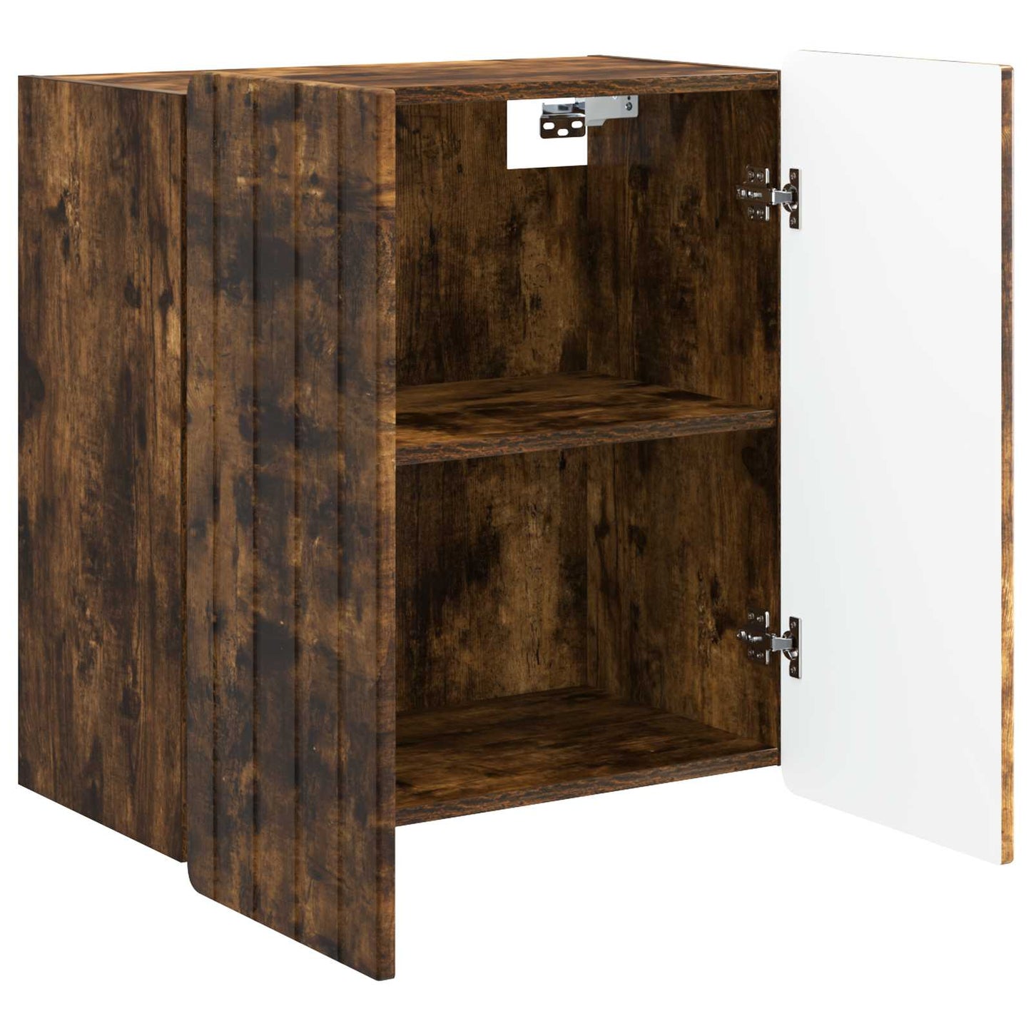 Vegghengt skap Røkt Eik 59 x 31 x 64 cm Konstruert tre