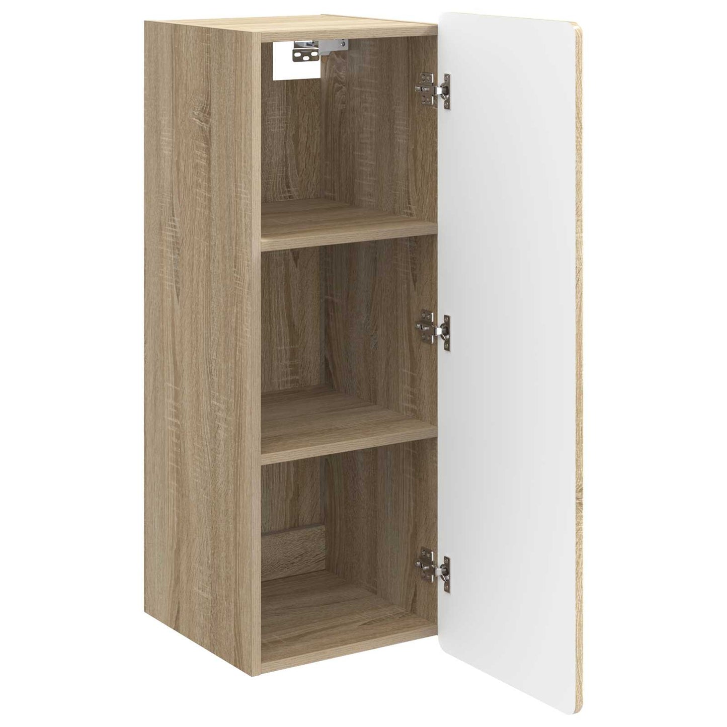 Vegghengt skap Sonoma eik 33 x 34,5 x 94 cm Konstruert tre