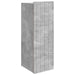 Vegghengt skap Betonggrå 33 x 34,5 x 94 cm Konstruert tre