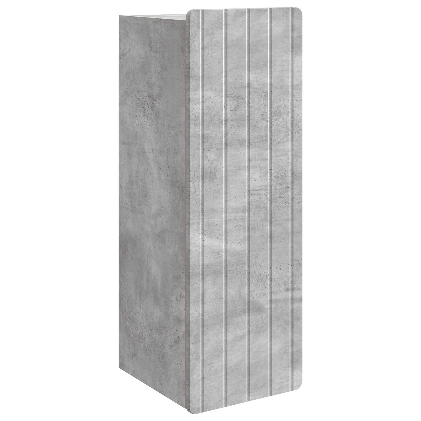 Vegghengt skap Betonggrå 33 x 34,5 x 94 cm Konstruert tre