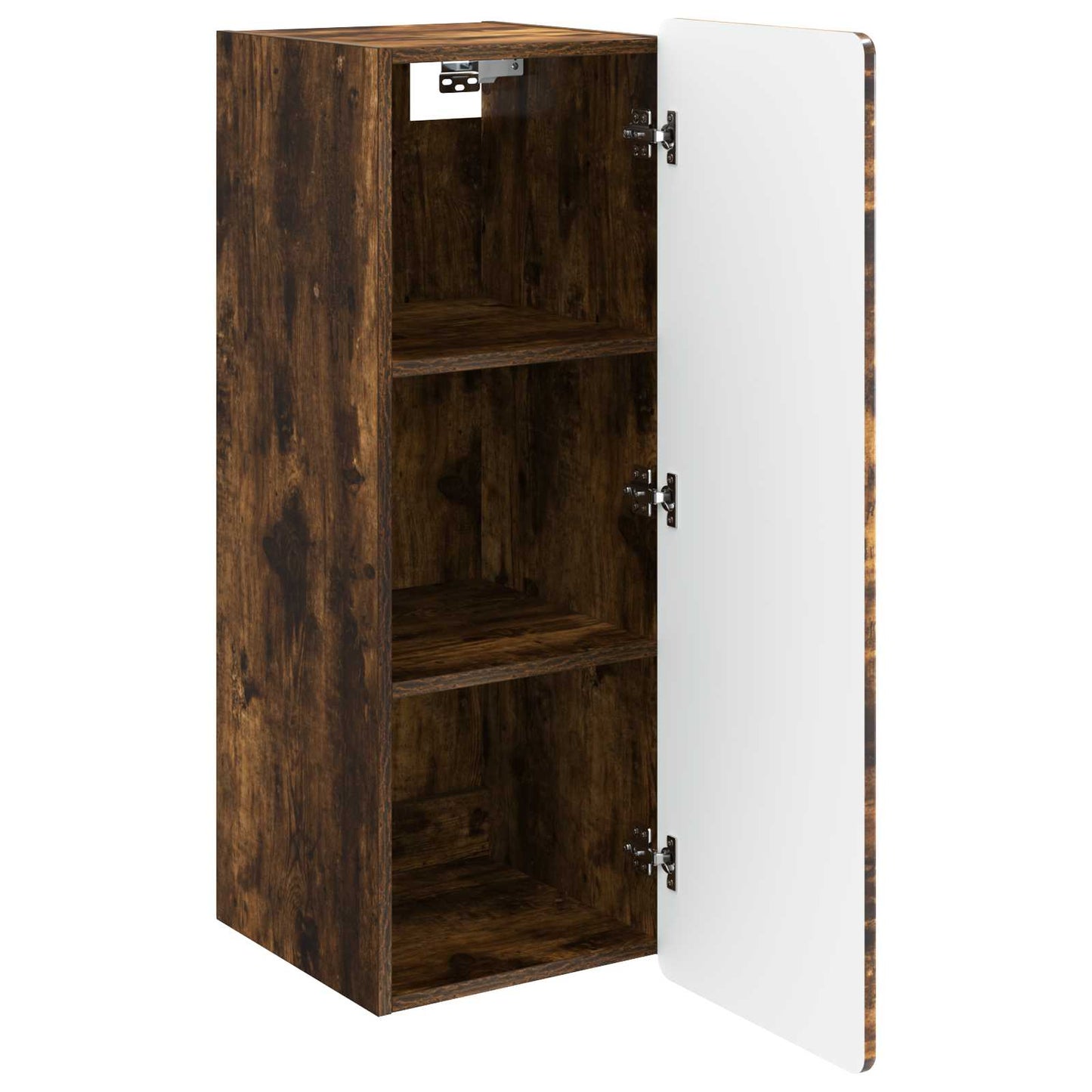 Vegghengt skap Røkt Eik 33 x 34,5 x 94 cm Konstruert tre