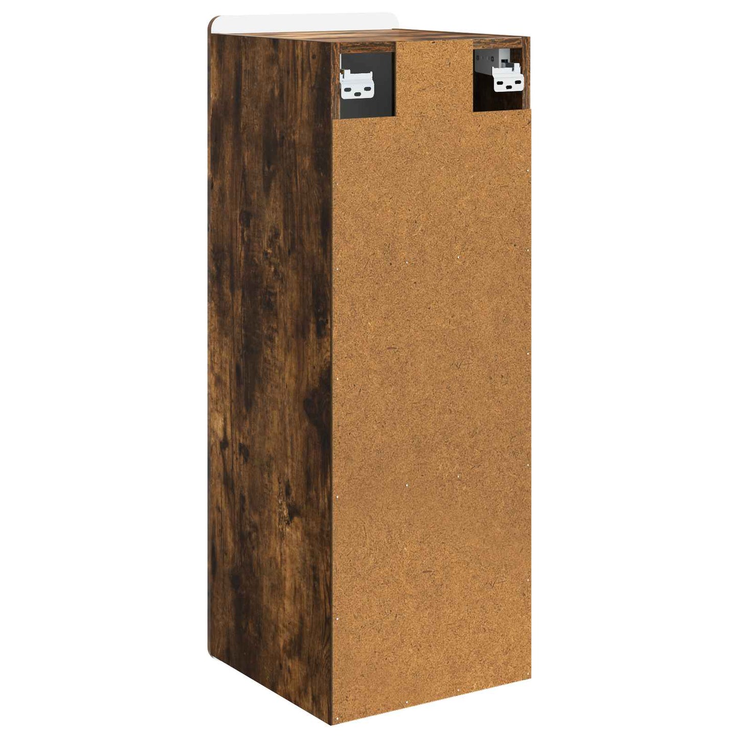 Vegghengt skap Røkt Eik 33 x 34,5 x 94 cm Konstruert tre