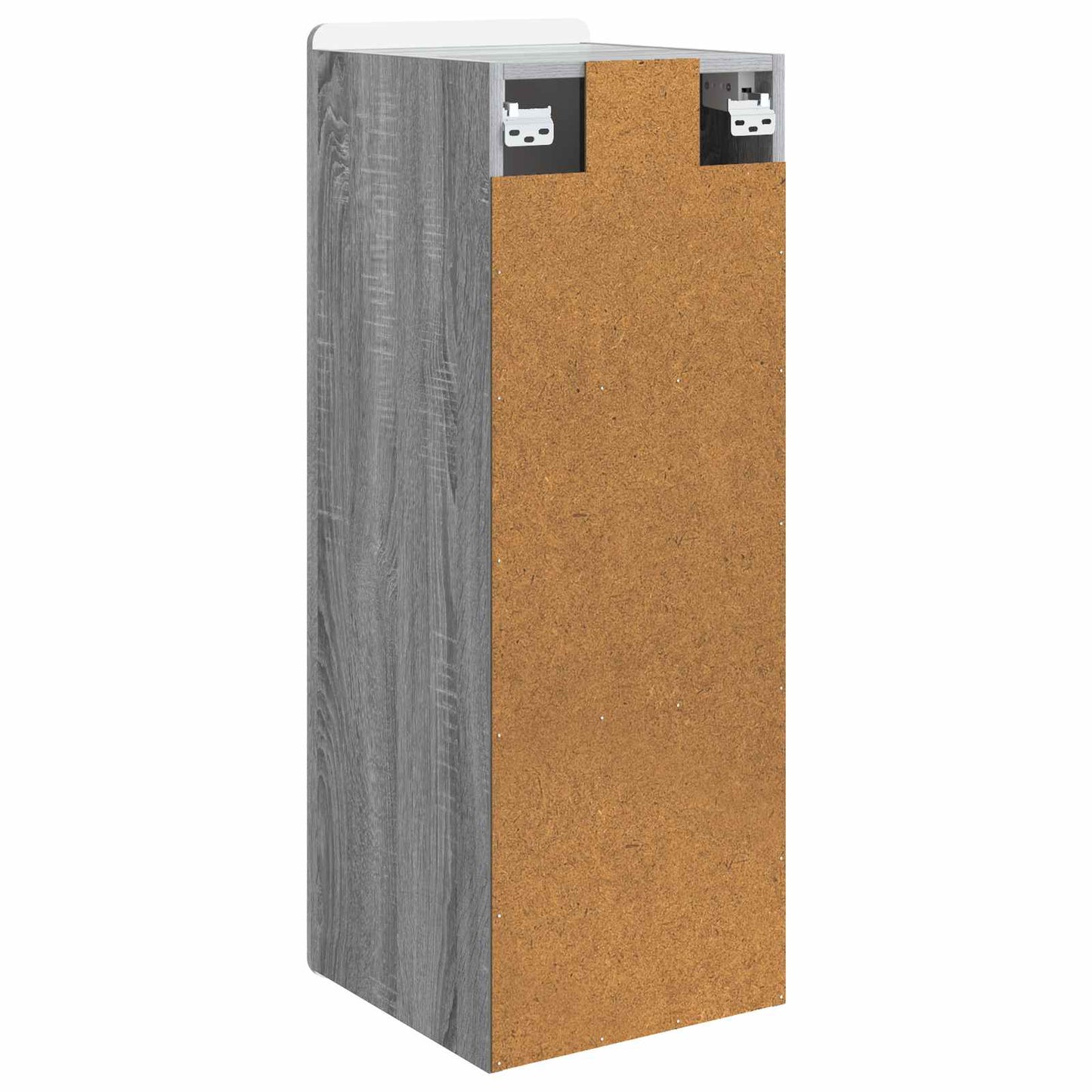 Vegghengt skap Grå Sonoma 33 x 34,5 x 94 cm Konstruert tre