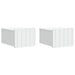 Vegghengt Nattbord 2 pcs Hvit 33 x 34,5 x 24 cm Konstruert tre