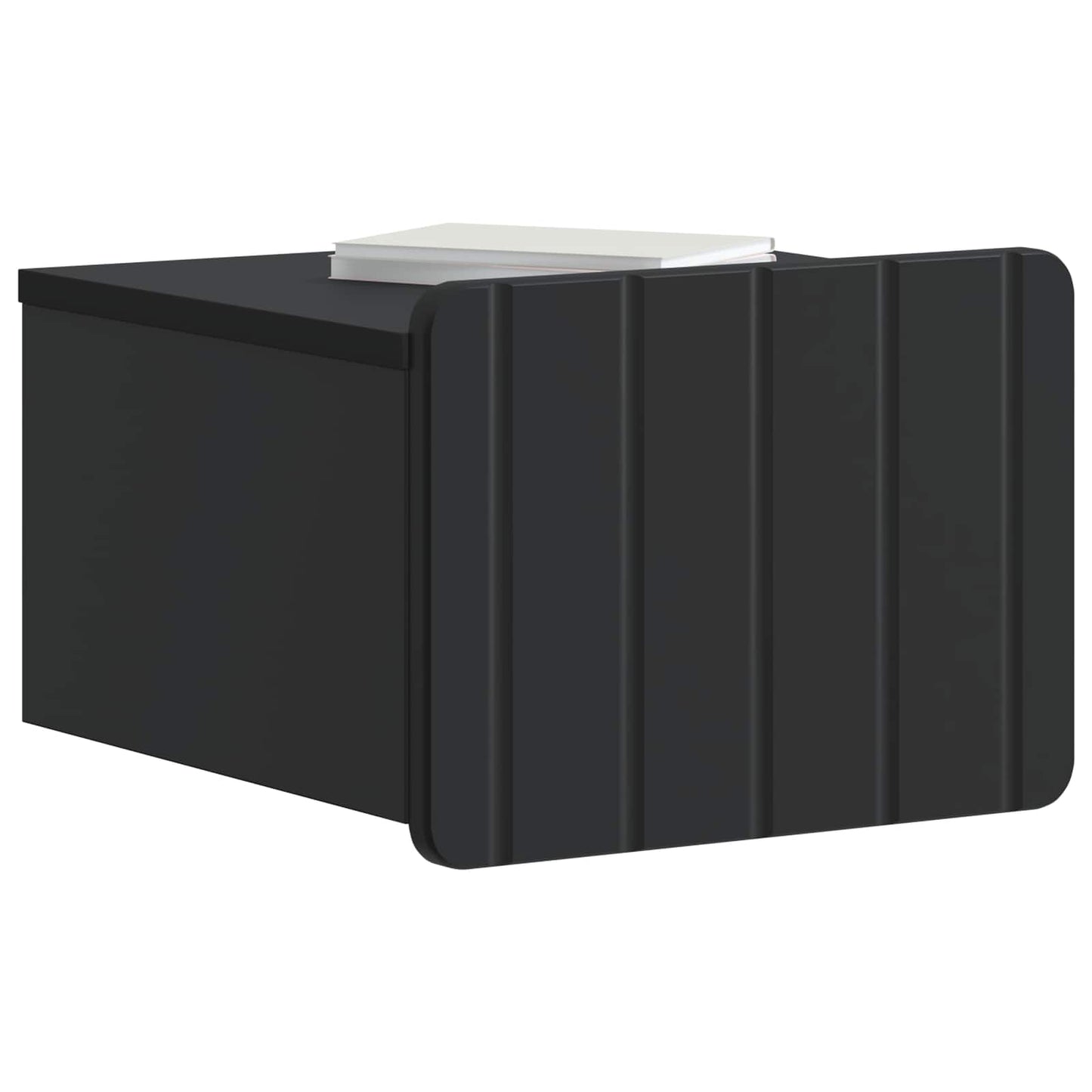 Vegghengt Nattbord Svart 33 x 34,5 x 24 cm Konstruert tre