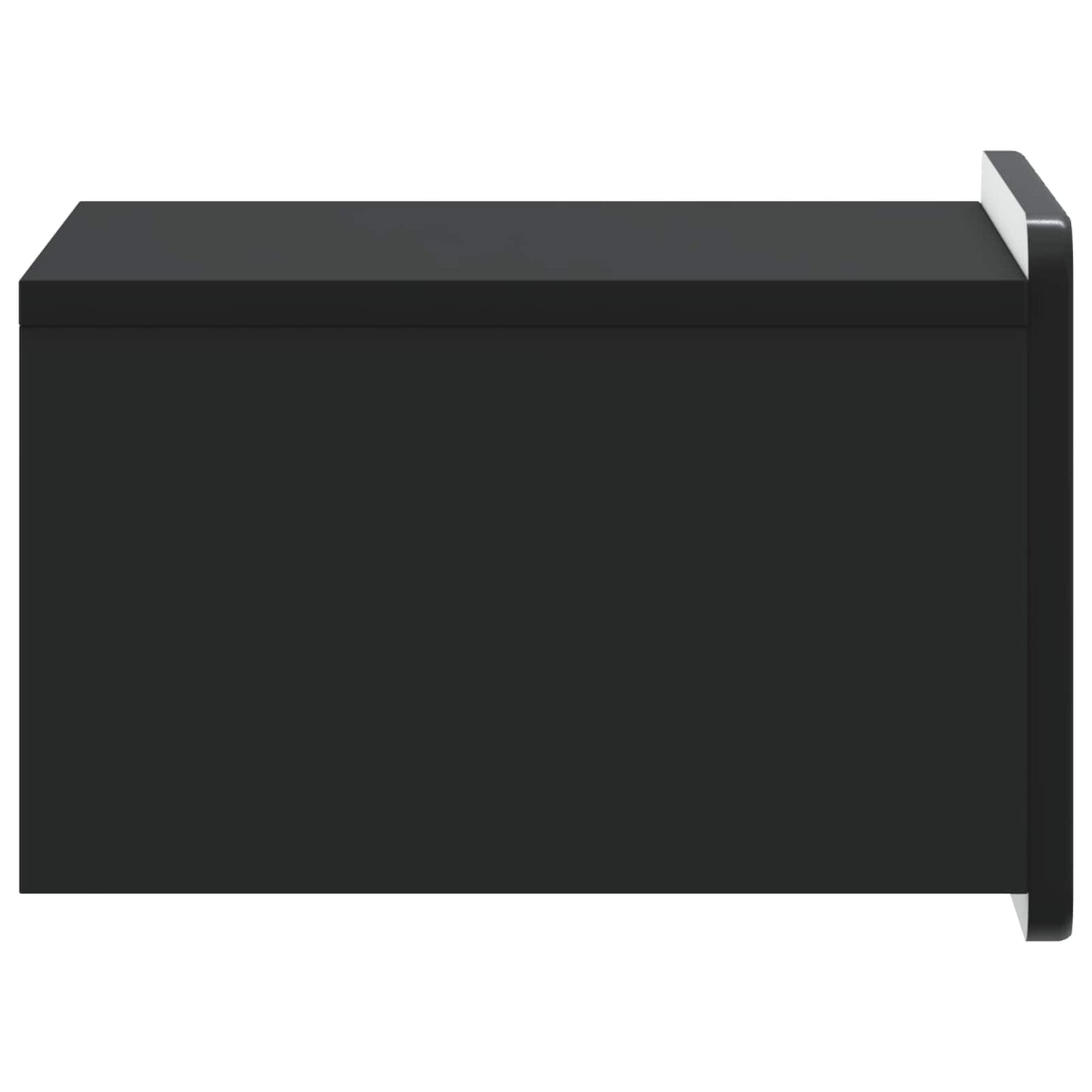 Vegghengt Nattbord 2 pcs Svart 33 x 34,5 x 24 cm Konstruert tre