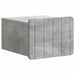 Vegghengt Nattbord Betonggrå 33 x 34,5 x 24 cm Konstruert tre