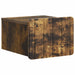 Vegghengt Nattbord Røkt Eik 33 x 34,5 x 24 cm Konstruert tre