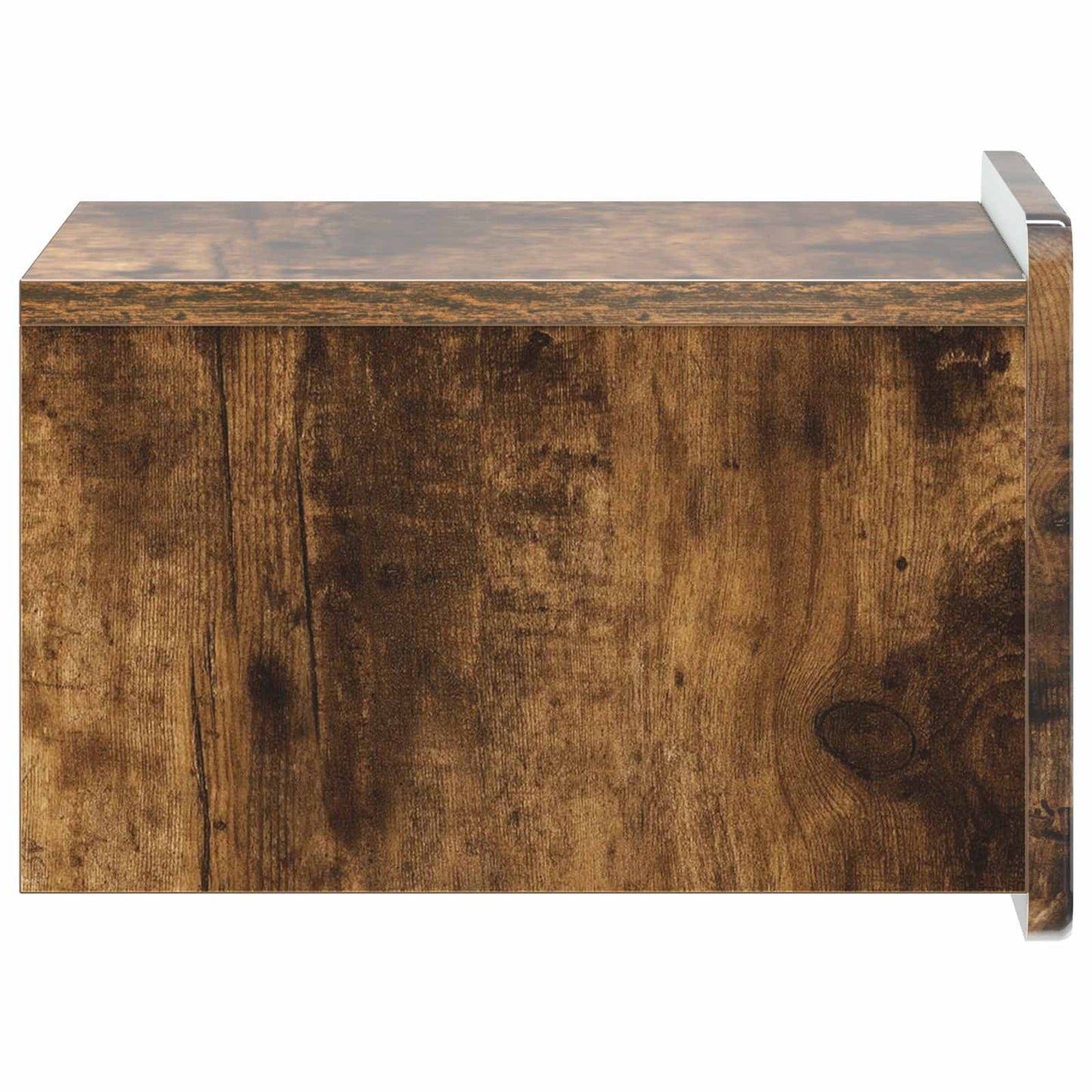 Vegghengt Nattbord Røkt Eik 33 x 34,5 x 24 cm Konstruert tre