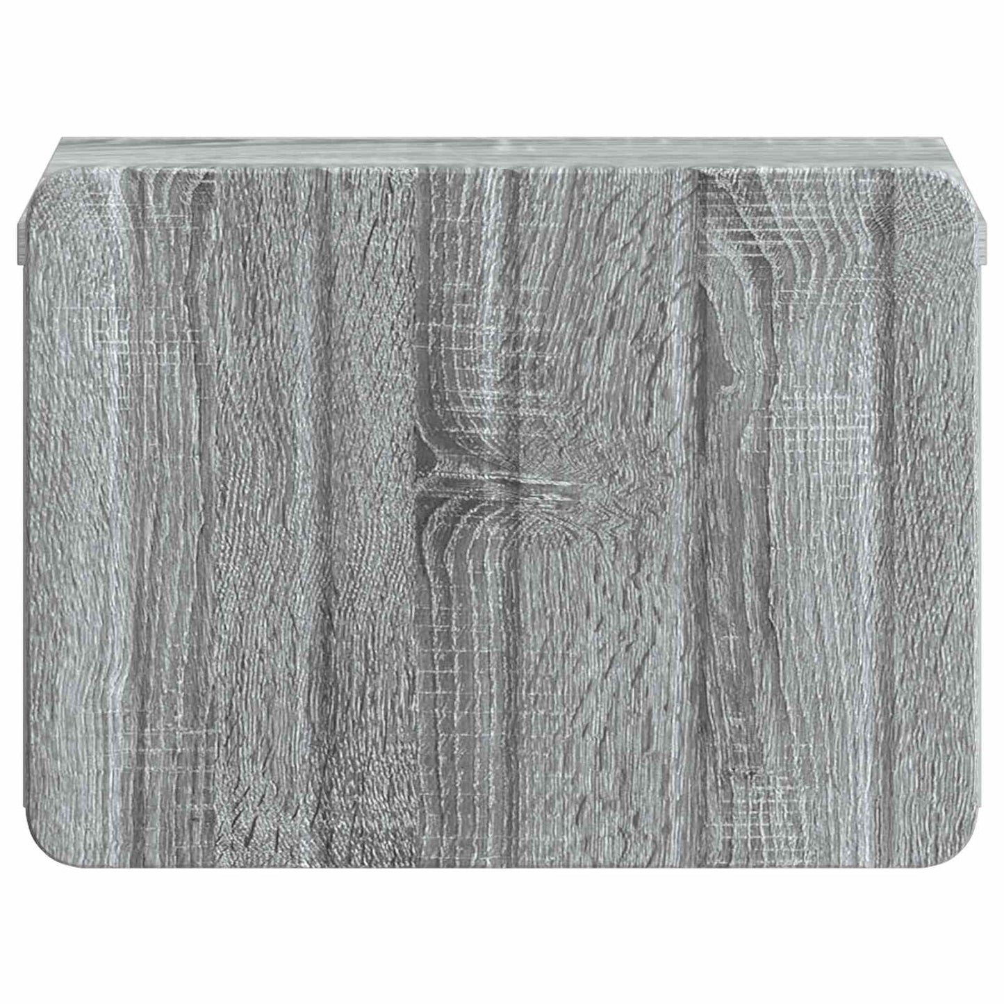 Vegghengt Nattbord med skuff 2 pcs Grå sonoma 33 x 34,5 x 24 cm