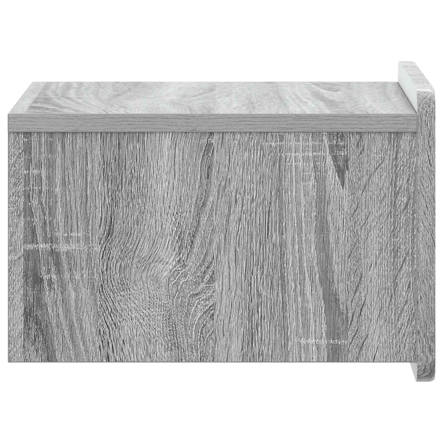 Vegghengt Nattbord med skuff 2 pcs Grå sonoma 33 x 34,5 x 24 cm