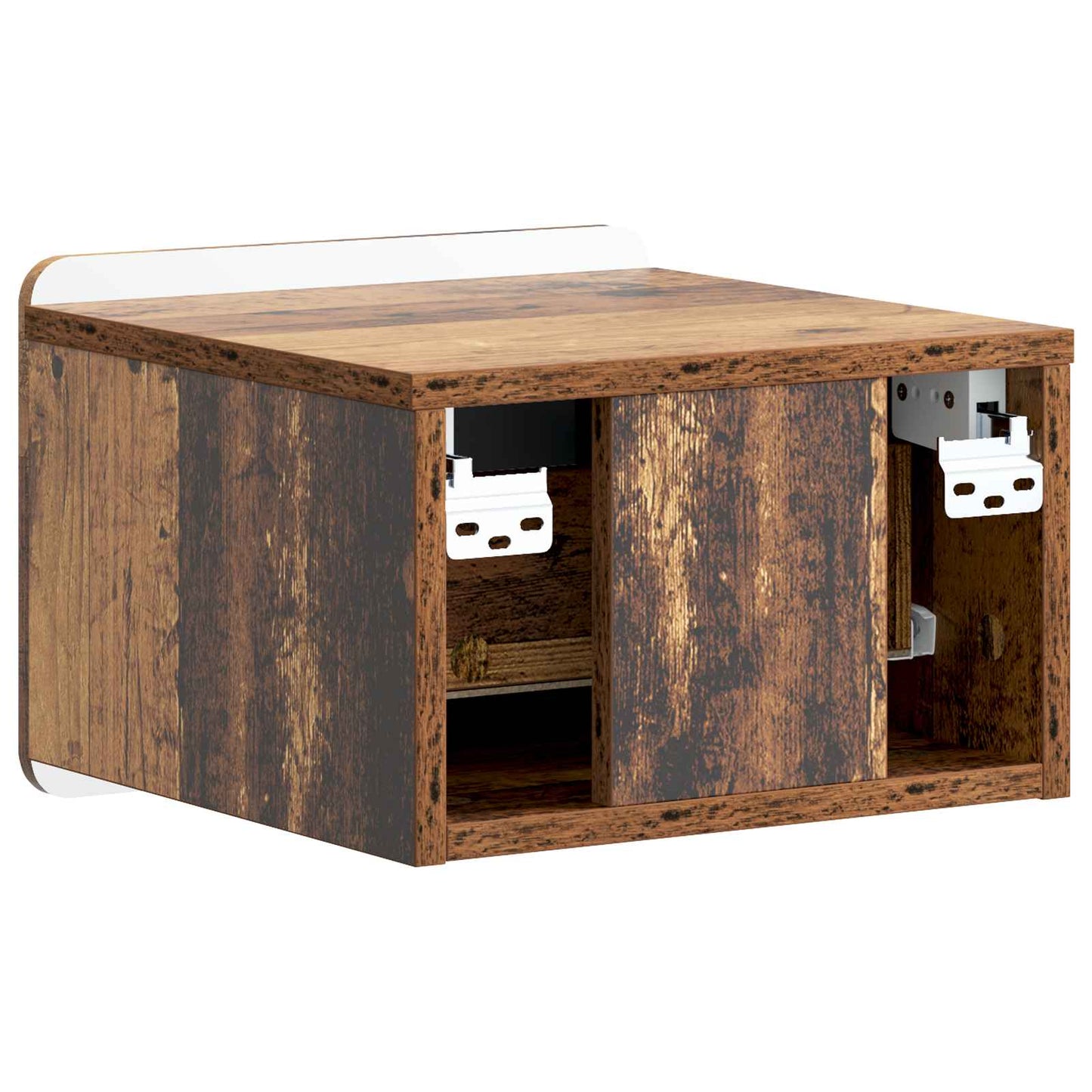 Vegghengt Nattbord Gammelt tre 33 x 34,5 x 24 cm Konstruert tre