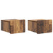 Vegghengt Nattbord 2 pcs Gammelt tre 33 x 34,5 x 24 cm