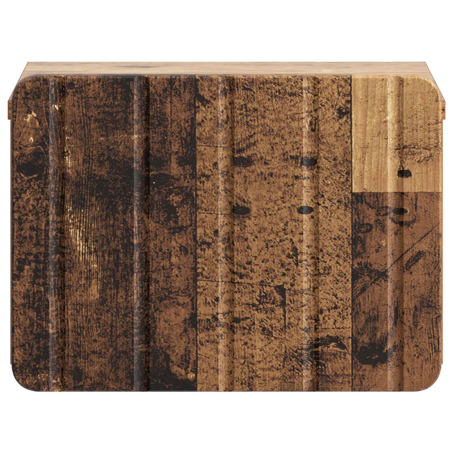 Vegghengt Nattbord 2 pcs Gammelt tre 33 x 34,5 x 24 cm