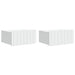 Vegghengt Nattbord 2 pcs Hvit 49 x 34,5 x 24 cm Konstruert tre