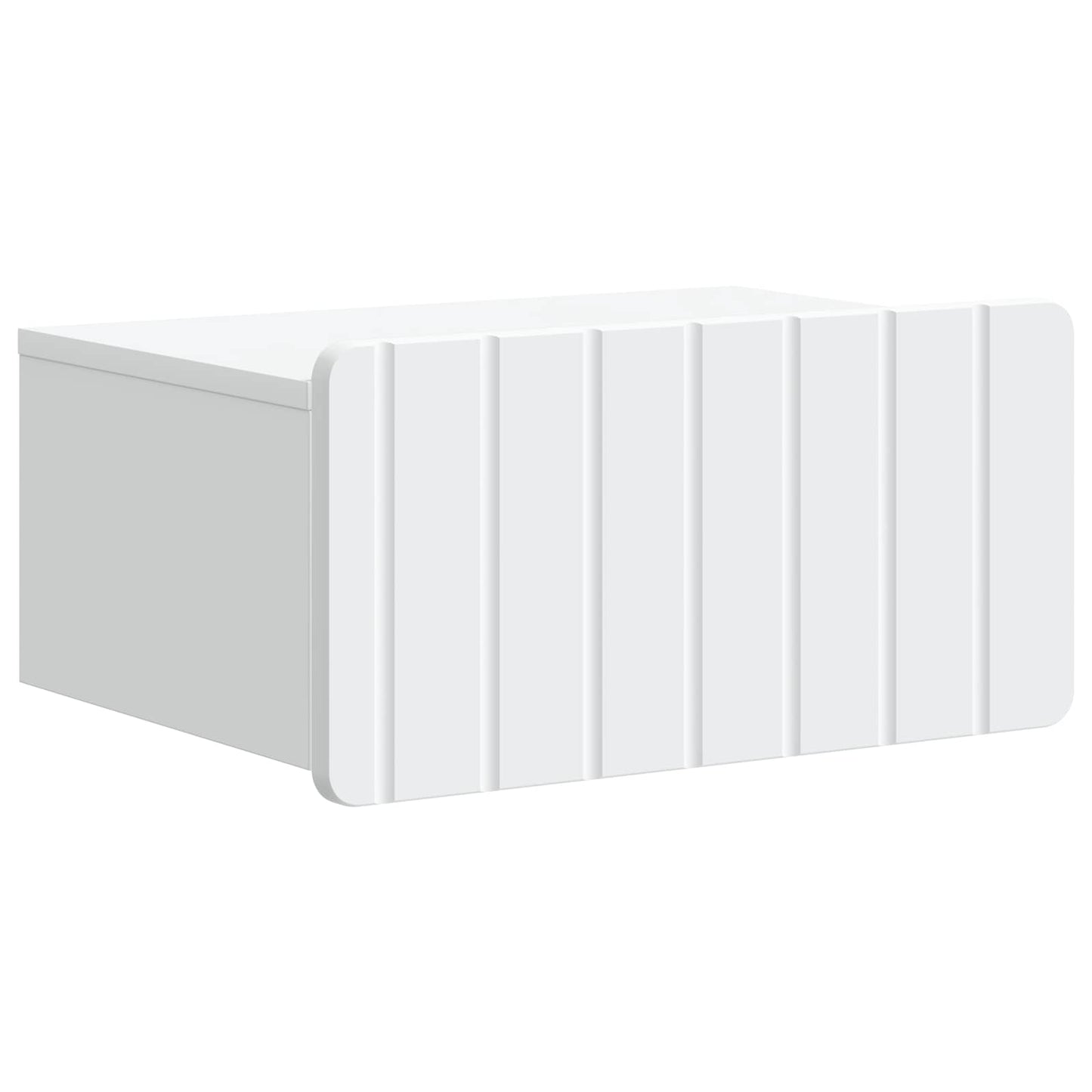 Vegghengt Nattbord 2 pcs Hvit 49 x 34,5 x 24 cm Konstruert tre