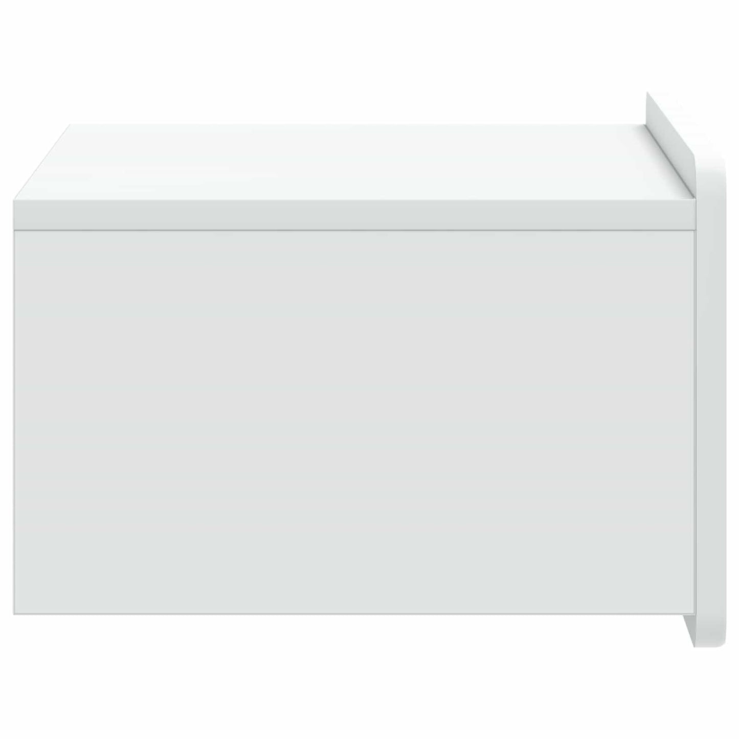 Vegghengt Nattbord 2 pcs Hvit 49 x 34,5 x 24 cm Konstruert tre