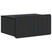 Vegghengt Nattbord Svart 49 x 34,5 x 24 cm Konstruert tre