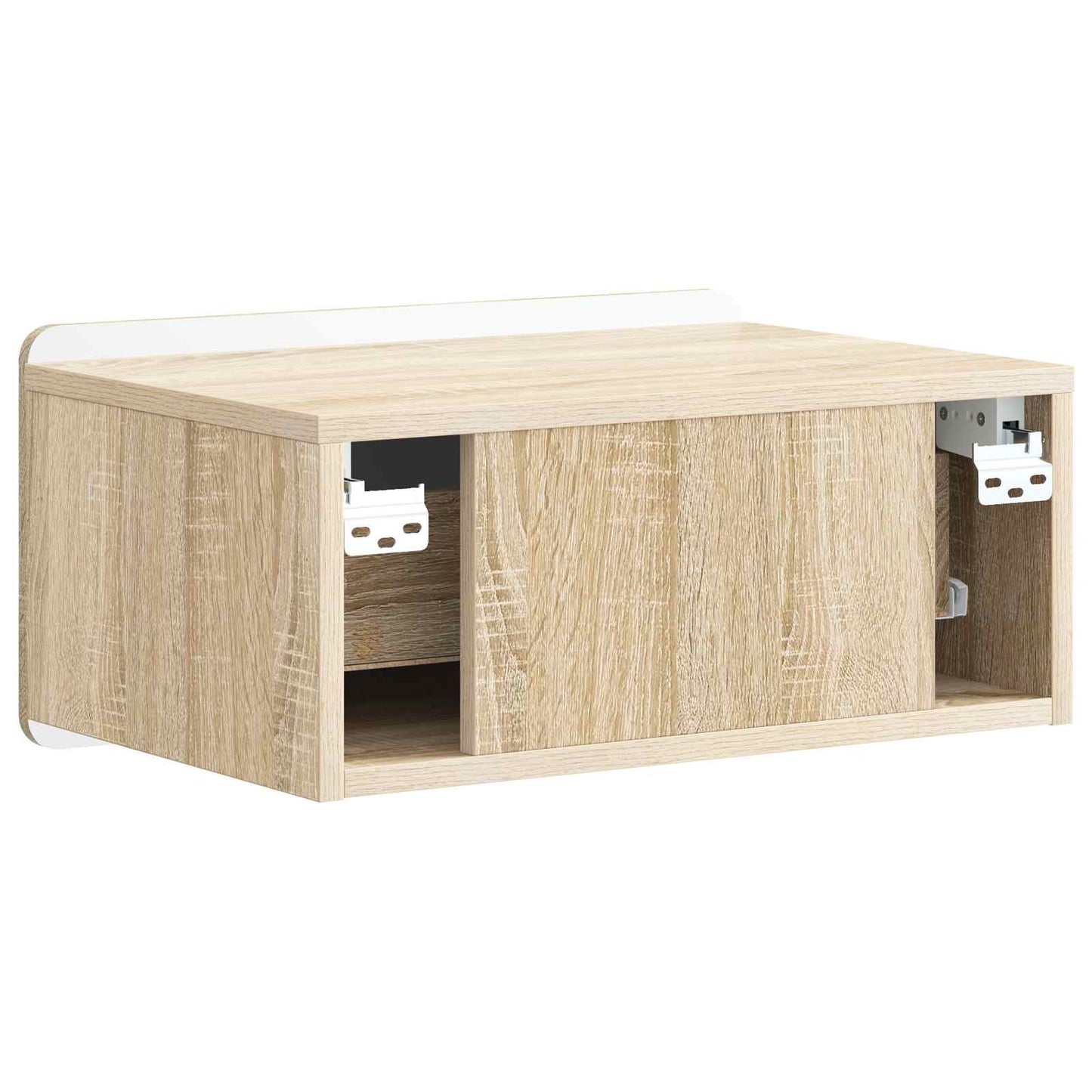 Vegghengt Nattbord Sonoma eik 49 x 34,5 x 24 cm Konstruert tre