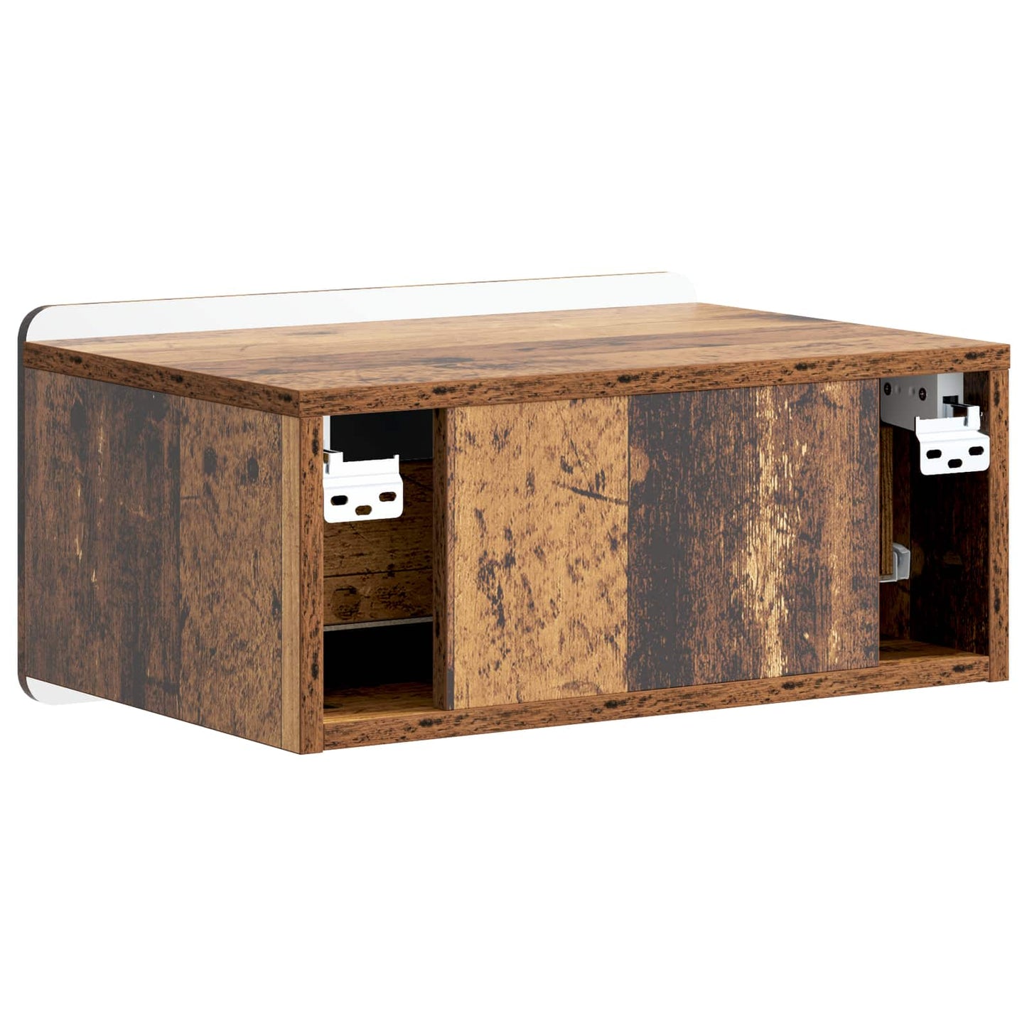 Vegghengt Nattbord Gammelt tre 49 x 34,5 x 24 cm Konstruert tre