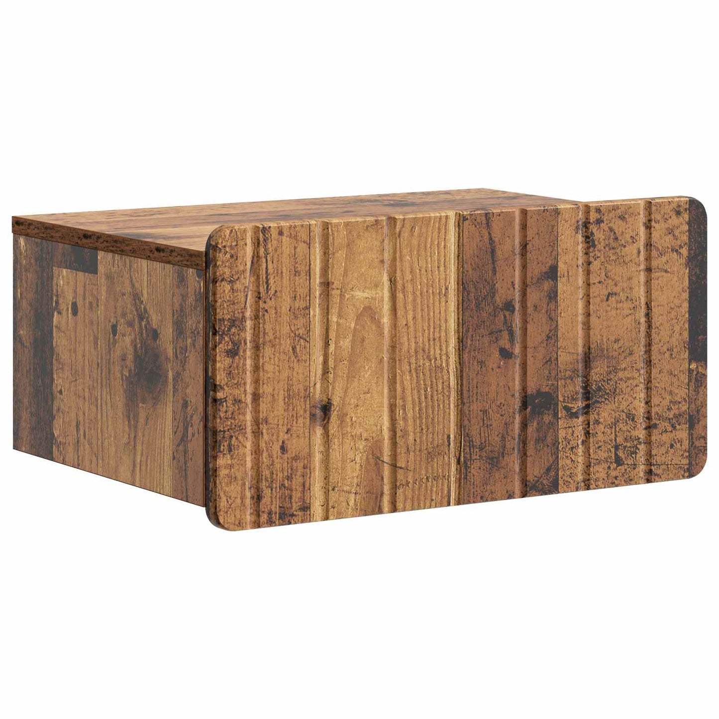 Vegghengt Nattbord 2 pcs Gammelt tre 49 x 34,5 x 24 cm